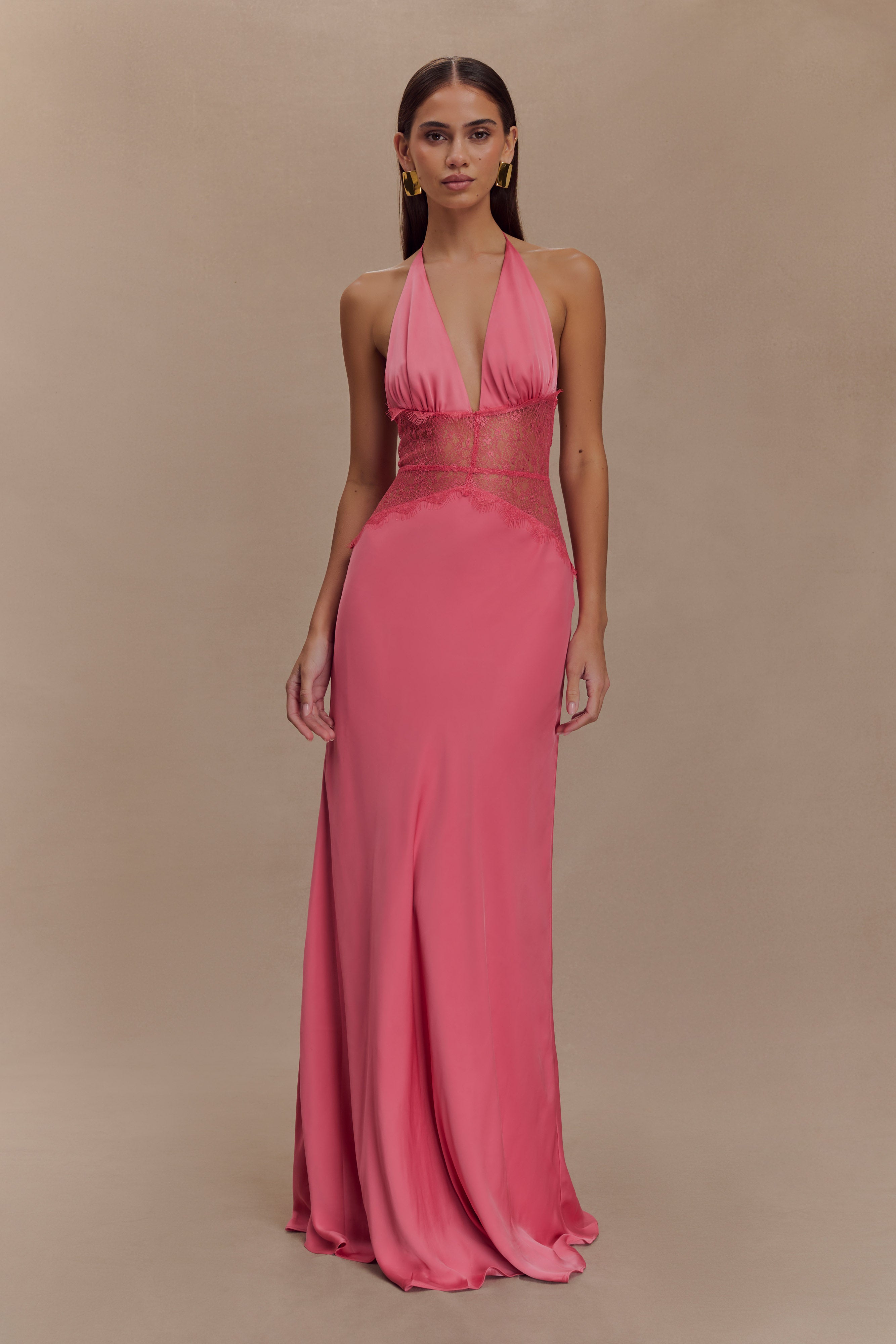Satiny Maxi Summerdress