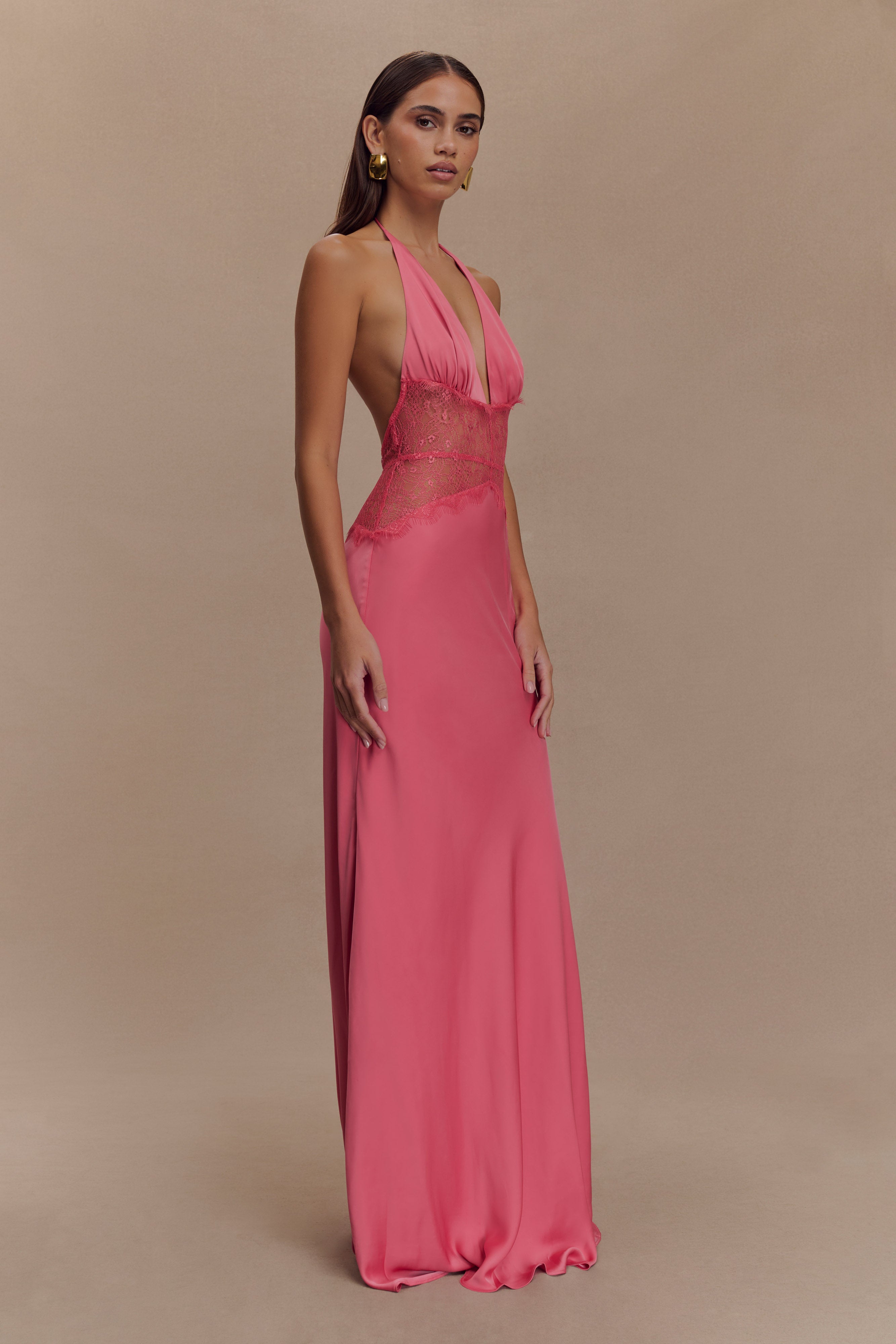 Satiny Maxi Summerdress