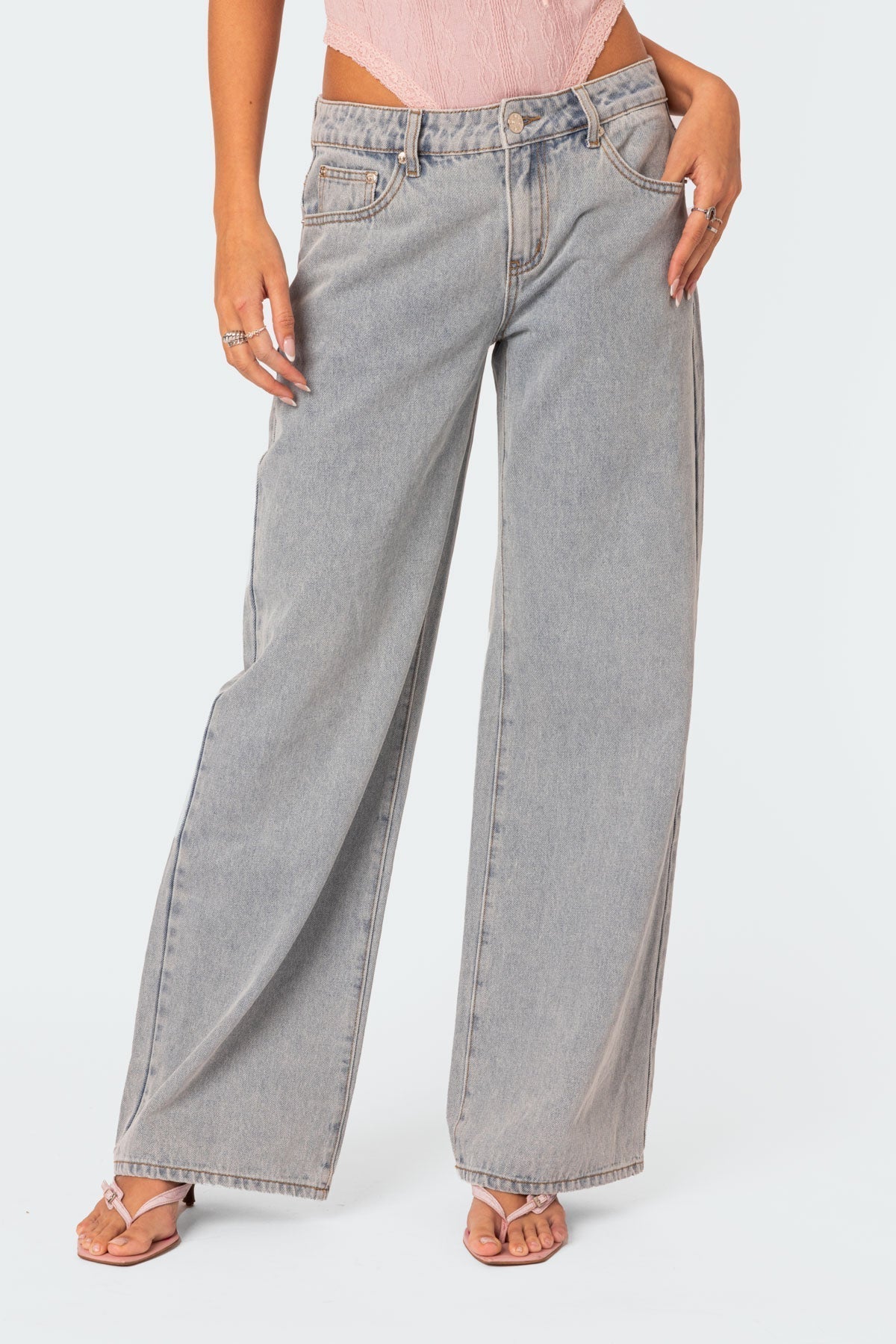 Floral Bow Jeans