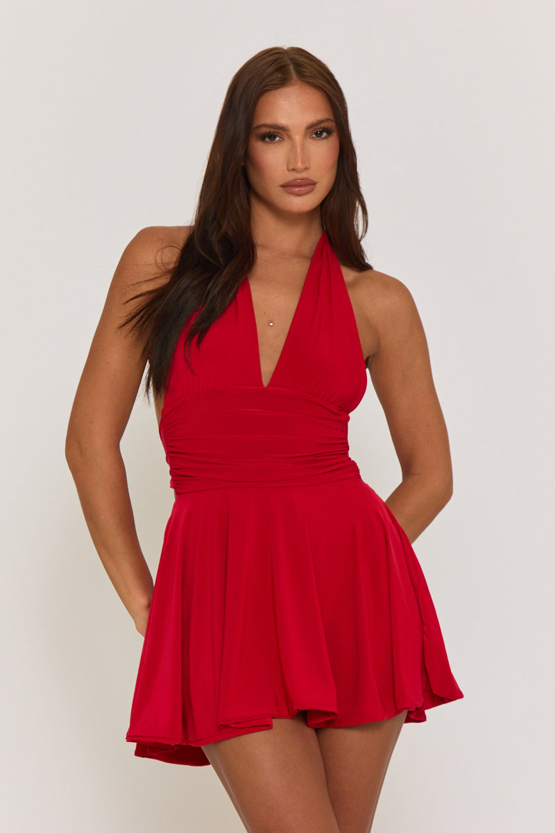Red Maconi Mini Dress