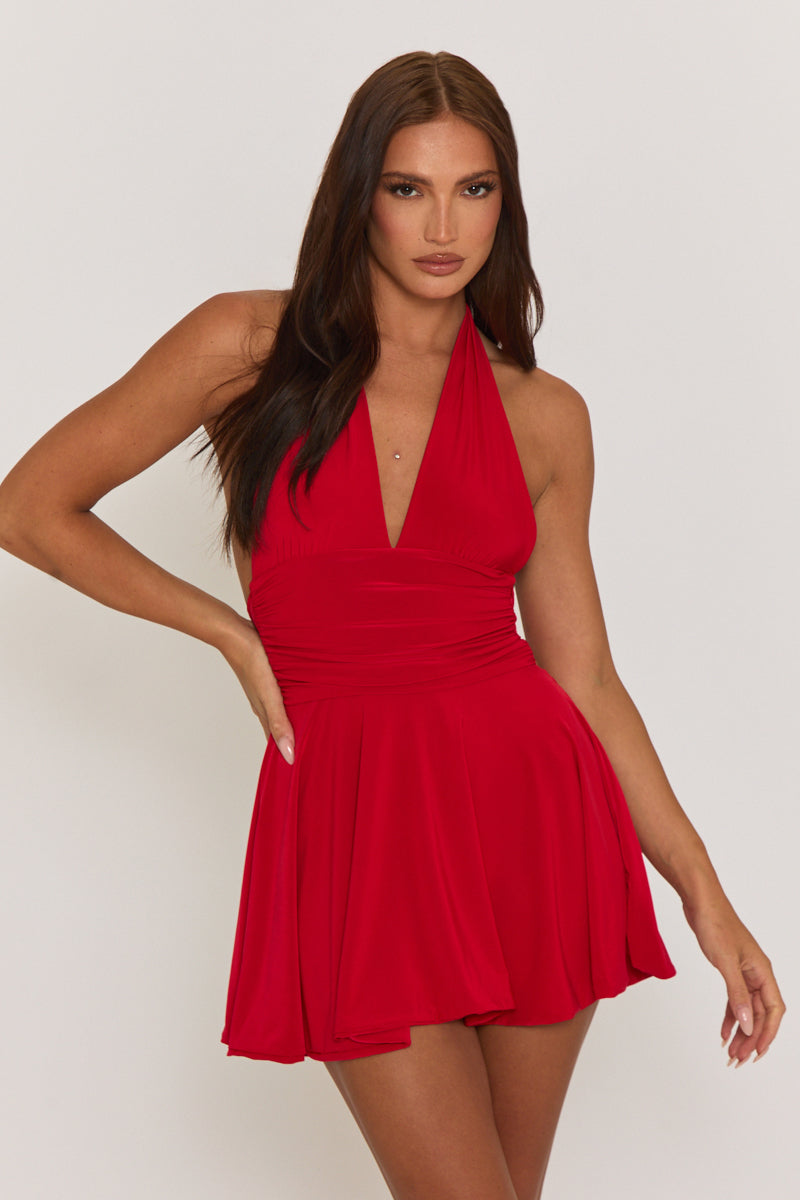 Red Maconi Mini Dress