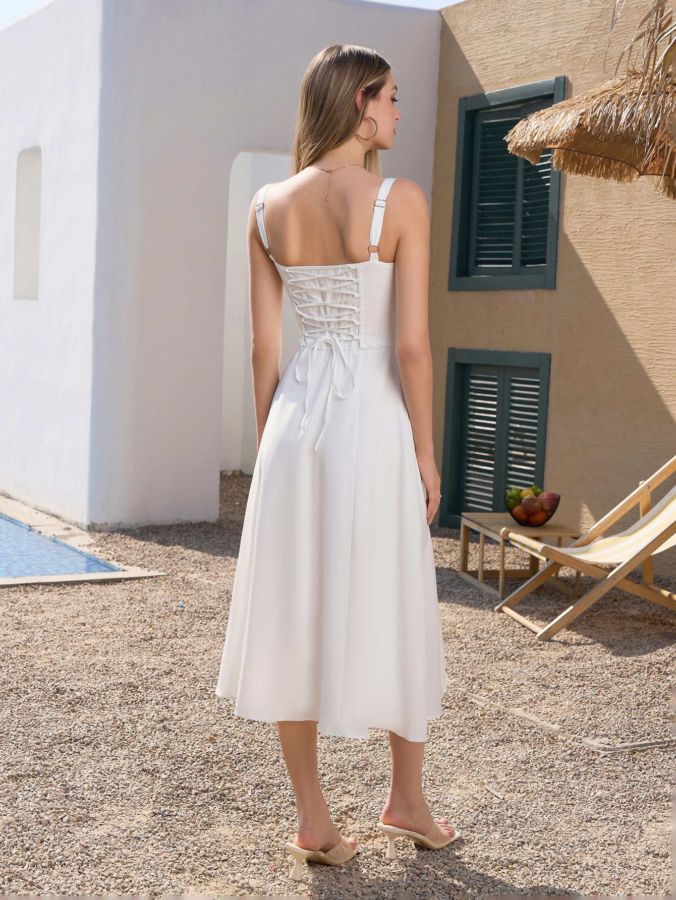 Kamis White Kreta Dress