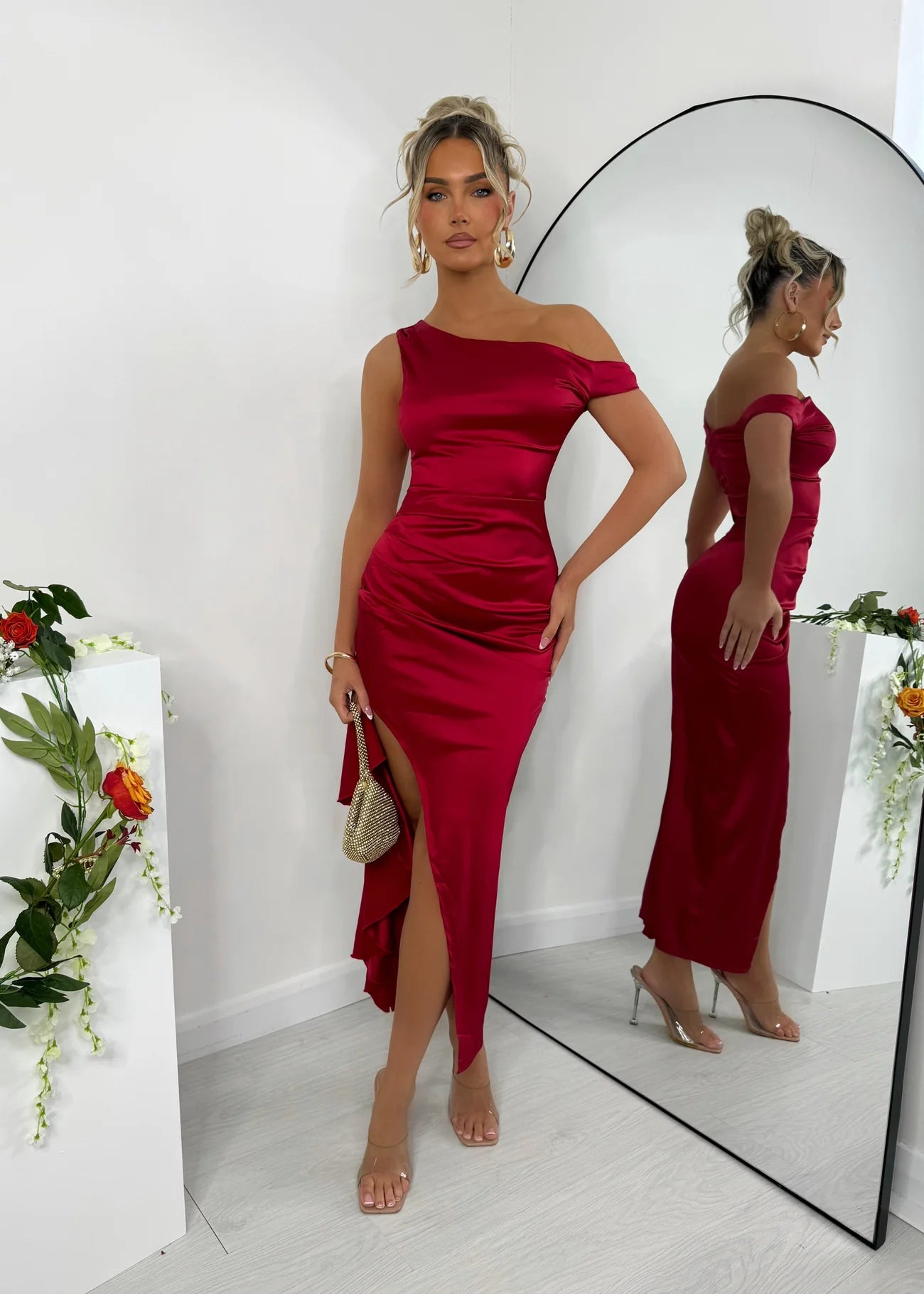 Lustrous Rouge Dress